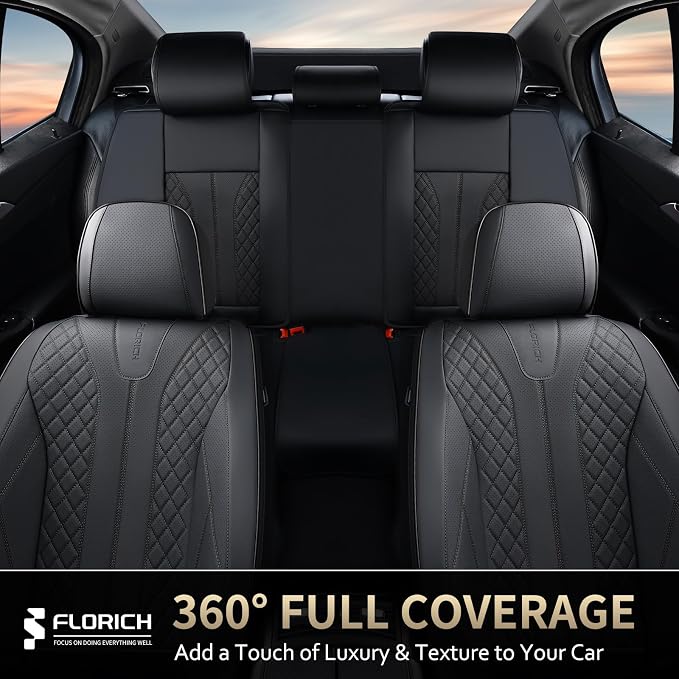 Universal Seat Covers — Full Set — Black