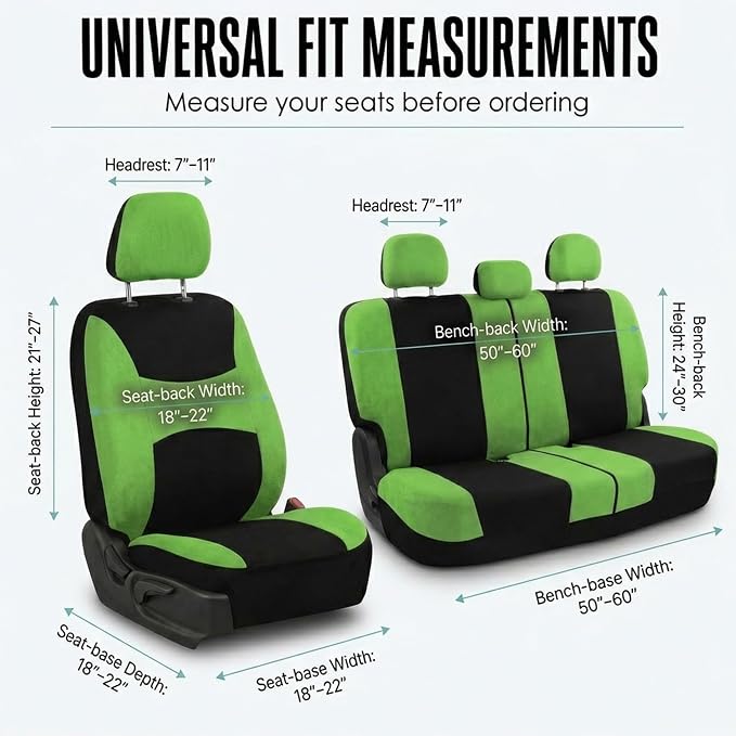 Universal Seat Covers — Green