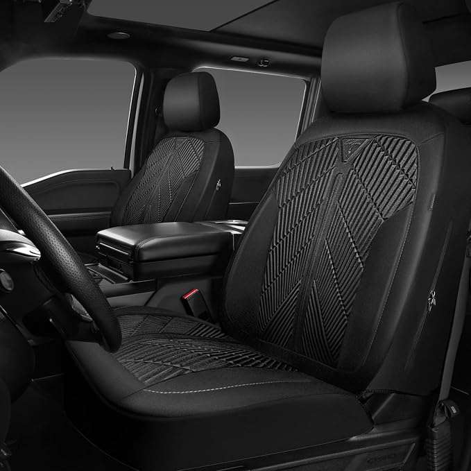 Universal Neoprene Seat Covers — Full Set — Black