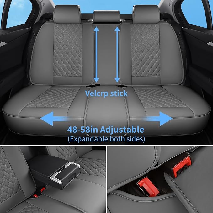 Universal Seat Covers — Full Set — Gray