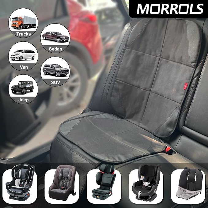 Child Car Seat Protector — Black