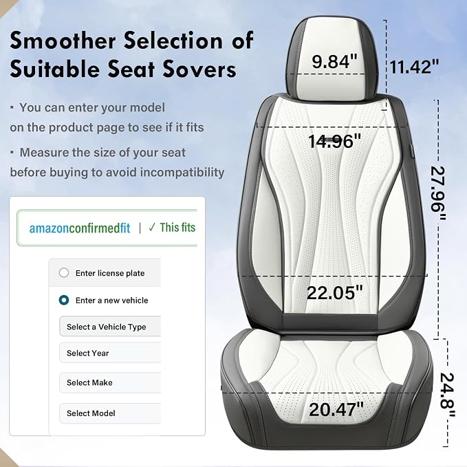 Universal Seat Covers — Front Seat — Gray / Pink