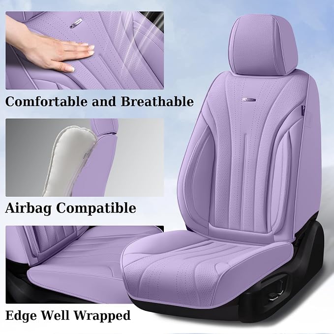 Universal Seat Covers — Full Set — Purple