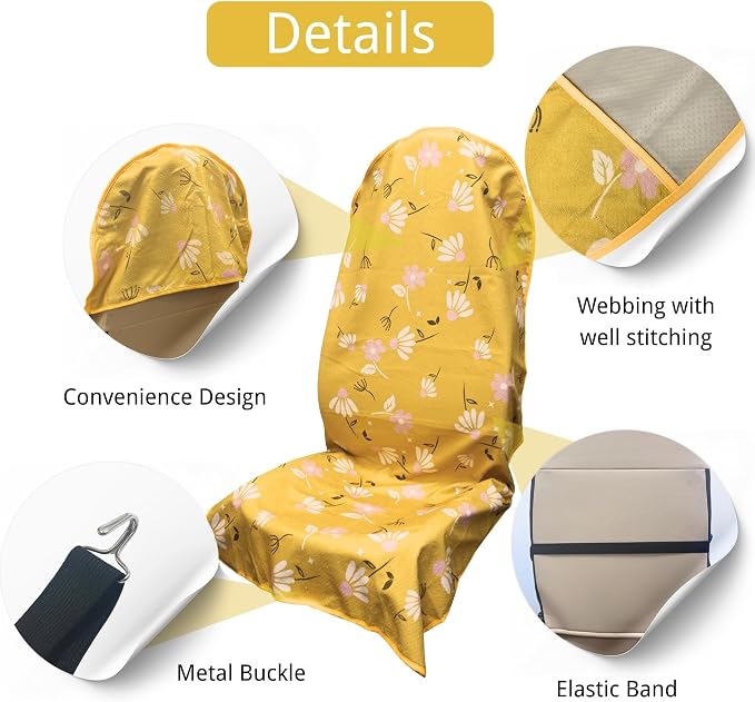 Car Seat Covers — Front Seat — Yellow