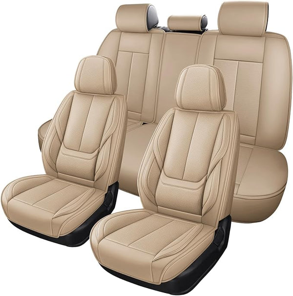 Universal Seat Covers โ Full Set โ Black / Beige