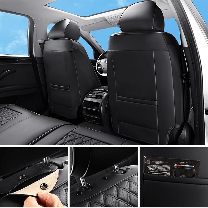 Universal Seat Covers — Full Set — Black
