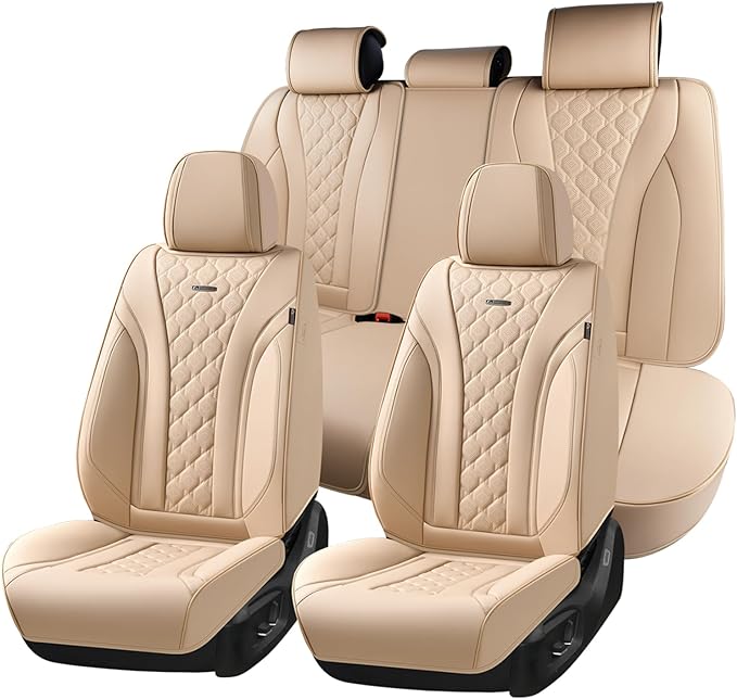 Universal Seat Covers — Full Set — Beige
