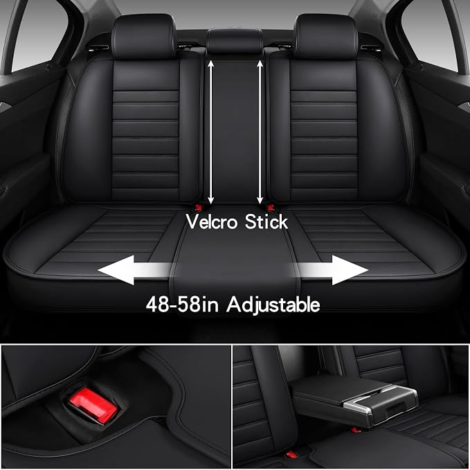 Universal Seat Covers — Front Seat — Black