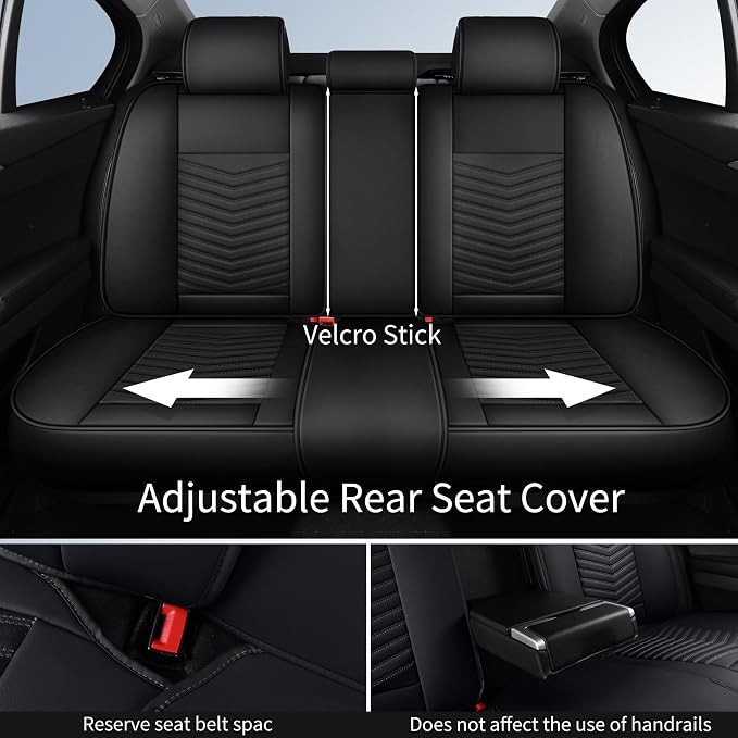 Universal Seat Covers — Full Set — Black