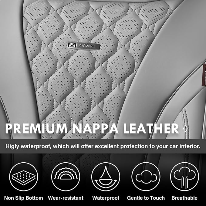 Universal Seat Covers — Front Seat — Gray