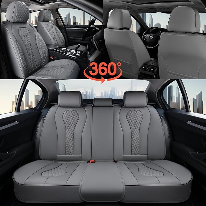 Universal Seat Covers — Full Set — Gray