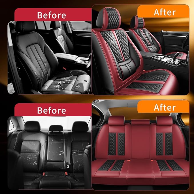 Seat Covers for Nissan Juke — Full Set — Red