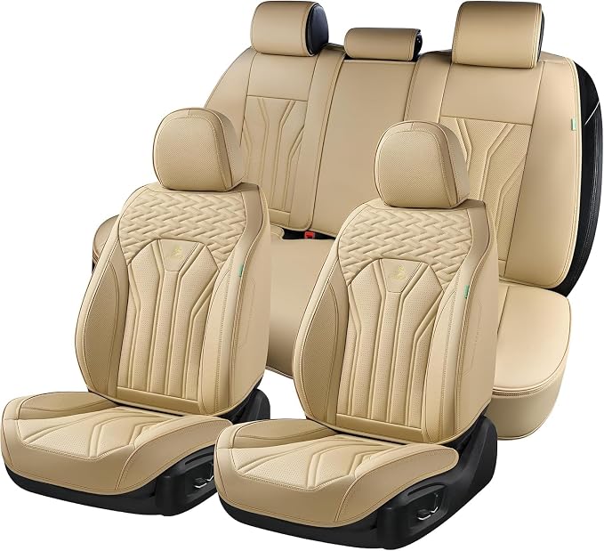 Universal Seat Covers — Rear Seat — Beige