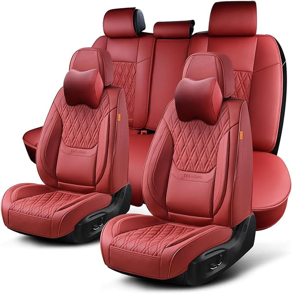 Universal Seat Covers โ Full Set โ Red