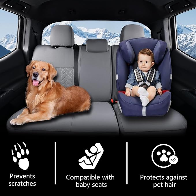 Seat Covers for Toyota Tacoma — Full Set — Gray