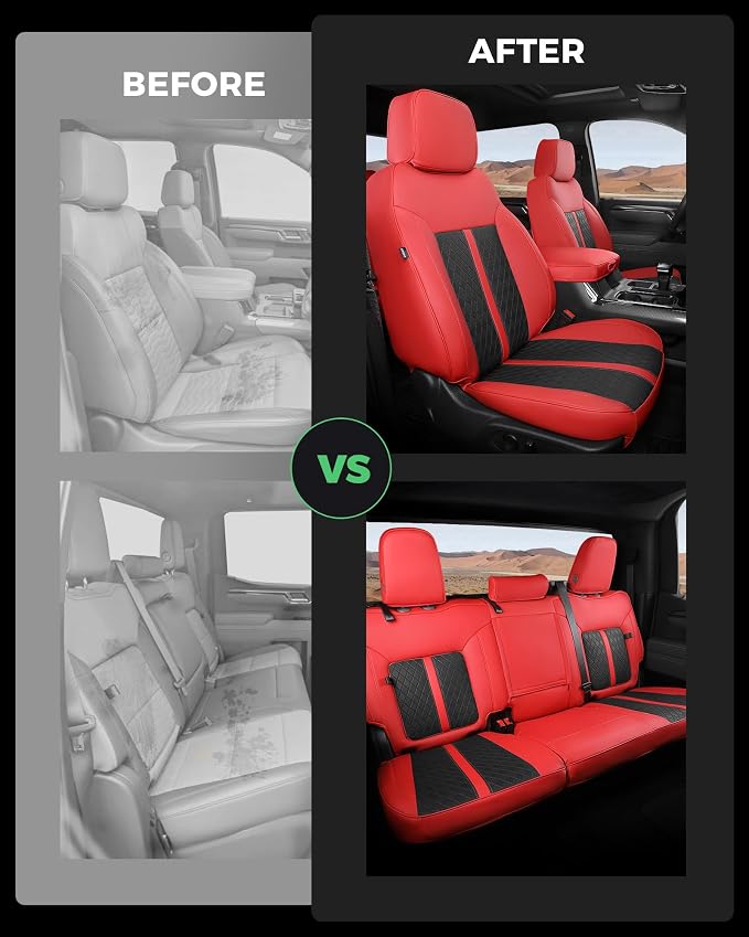 Faux Leather Seat Covers for Chevrolet Silverado / GMC Sierra