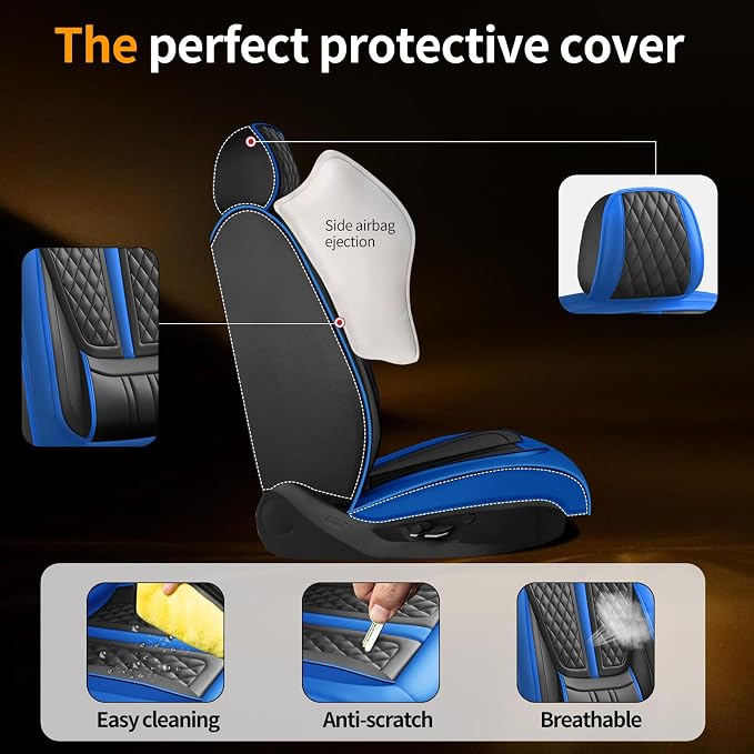 Seat Covers for Nissan Altima — Front Seat — Blue