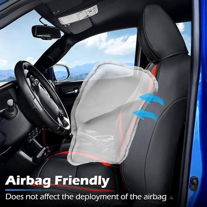 Seat Covers for Toyota Tacoma — Black / White