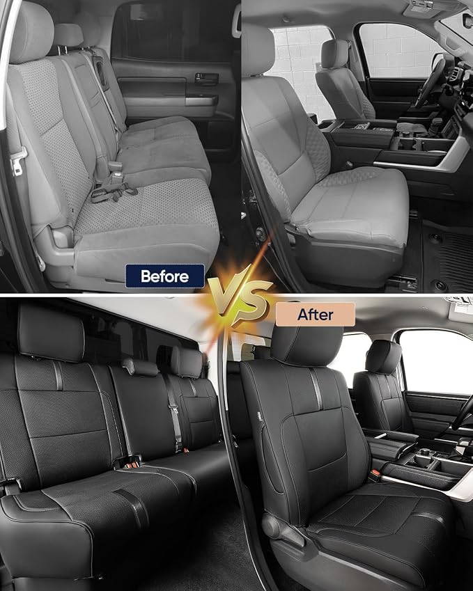 Faux Leather Seat Covers for Toyota Tundra — Full Set