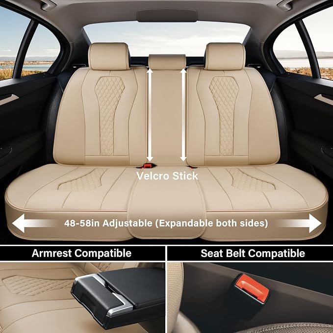 Universal Seat Covers — Beige