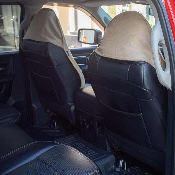 Pet Car Seat Protector — Front Seat — Beige