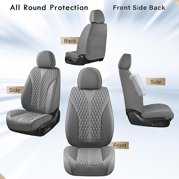Universal Seat Covers — Full Set — Gray