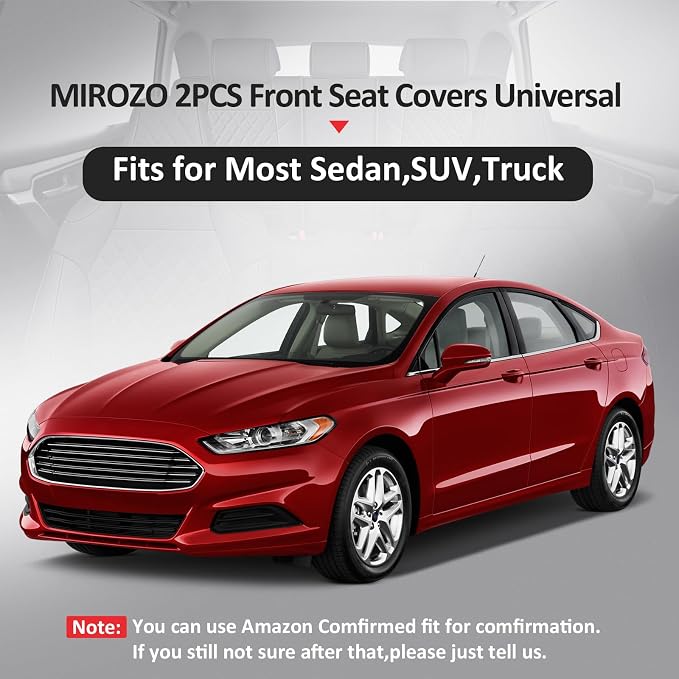 Universal Seat Covers — Front Seat — Red