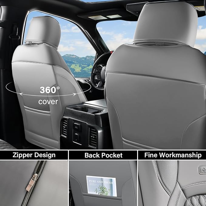 Seat Covers for Chevrolet Silverado / GMC Sierra — Full Set — Gray