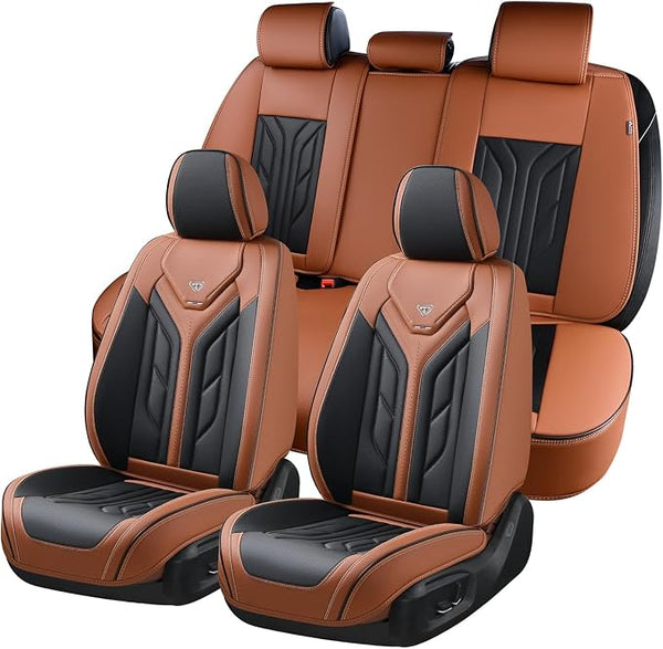 Universal Seat Covers โ Full Set โ Black / Brown