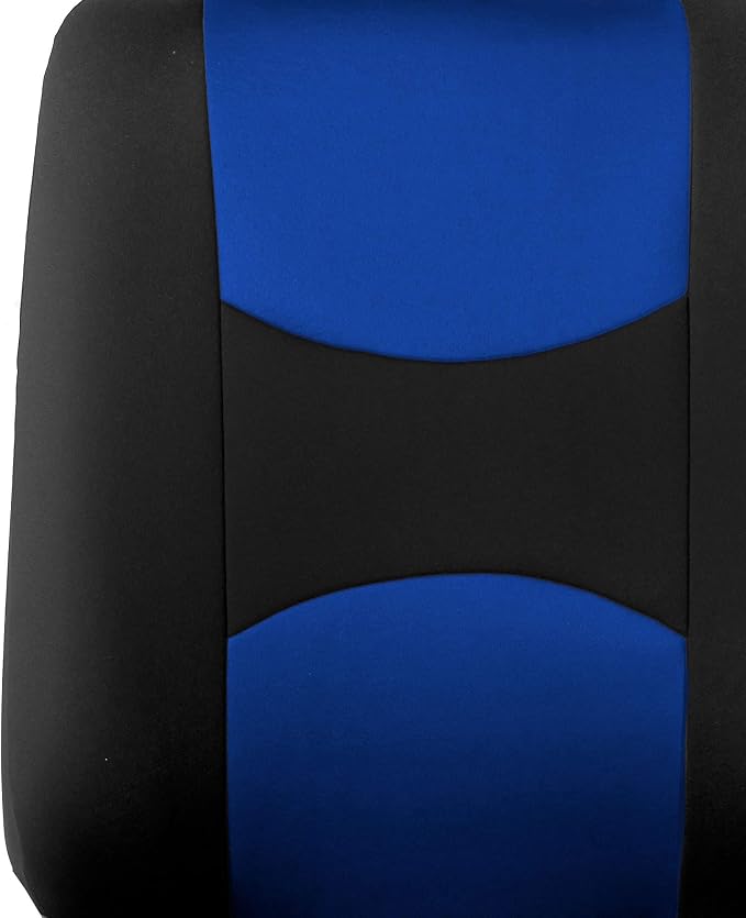 Universal Fabric Seat Covers — Front Seat — Blue