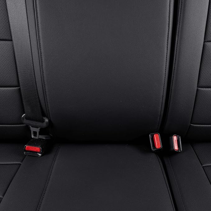 Faux Leather Seat Covers for Toyota Tacoma — Full Set — Black