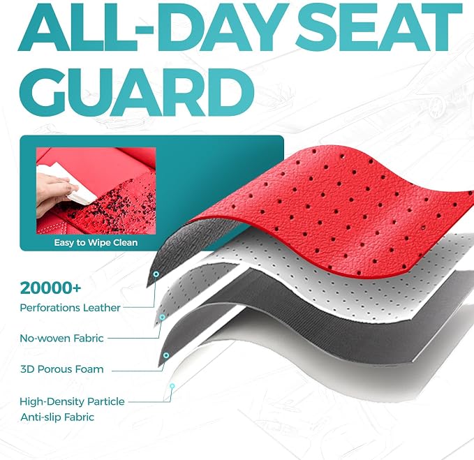 Faux Leather Seat Covers for Ford Mustang — Full Set