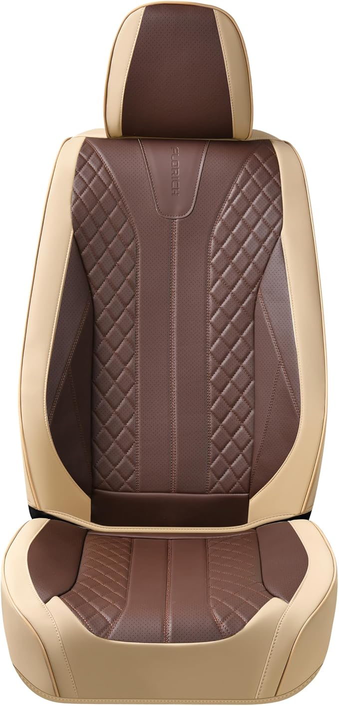 Universal Seat Covers — Front Seat — Beige / Coffee