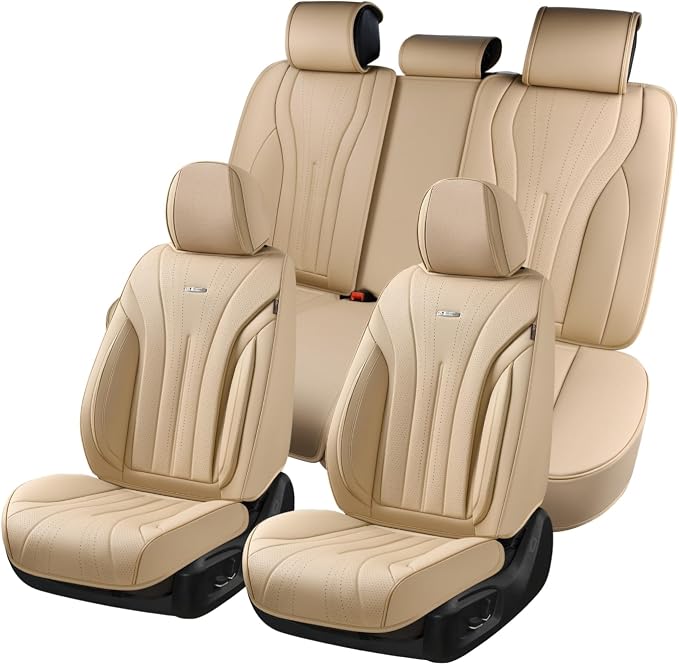 Universal Seat Covers — Full Set — Beige