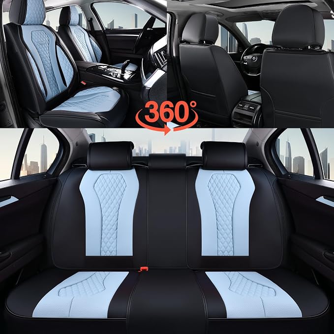 Universal Seat Covers — Full Set — Blue