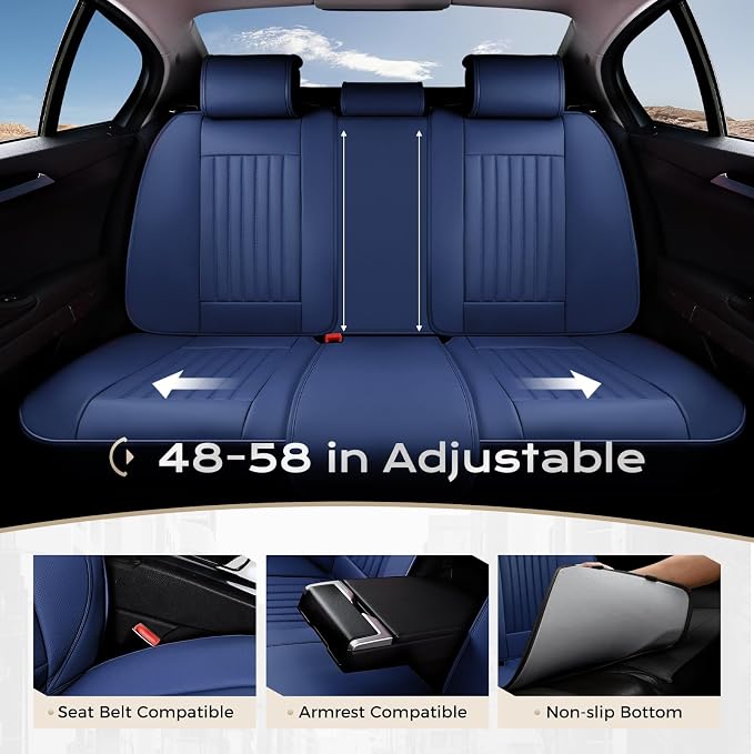 Universal Seat Covers — Full Set — Blue