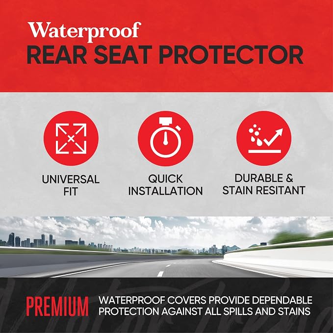 Universal Fabric Seat Covers — Full Set — Gray
