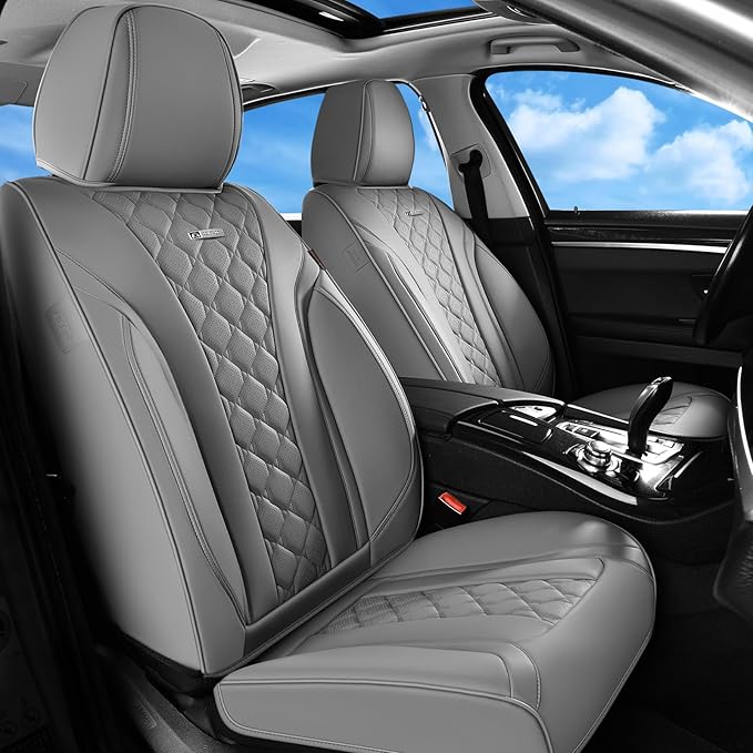 Universal Seat Covers — Front Seat — Gray