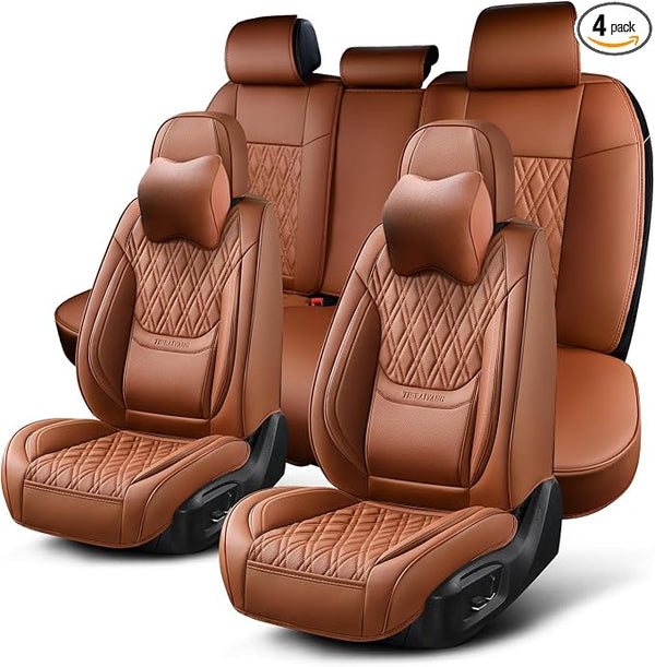 Universal Seat Covers โ Full Set โ Brown