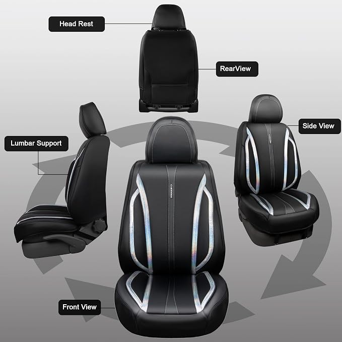 Universal Seat Covers — Full Set — Black
