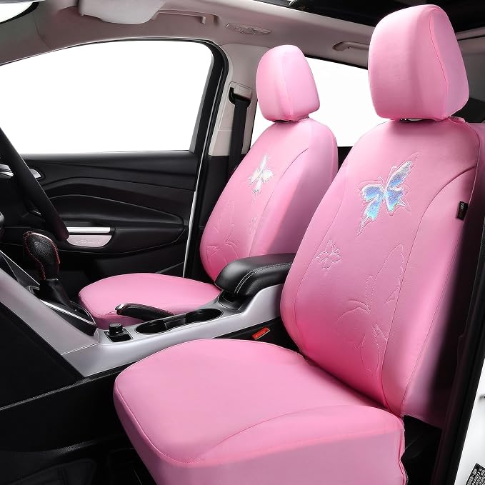 Universal Seat Covers — Full Set — Pink
