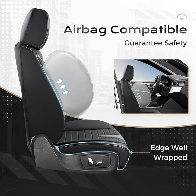 Universal Seat Covers — Full Set — Black