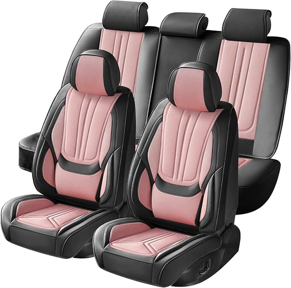Universal Seat Covers โ Full Set โ Pink / Black