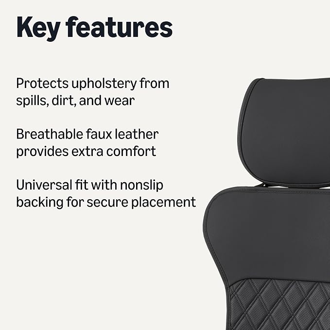 Universal Faux Leather Seat Covers — Front Seat