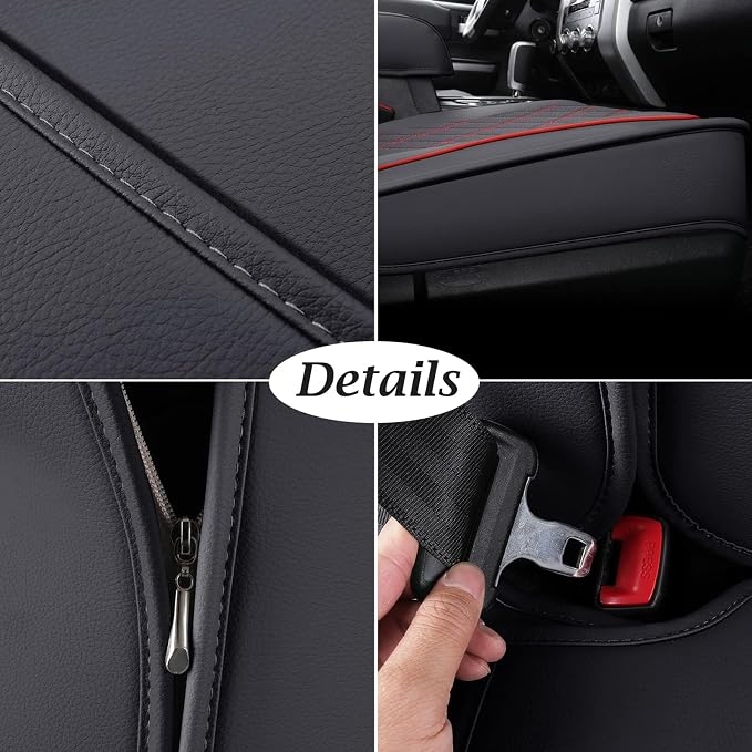 Seat Covers for Toyota Tundra — Front Seat — Red