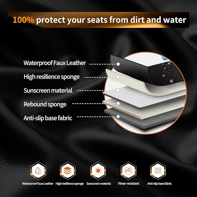 Seat Covers for Honda CR-V — Front Seat — Red