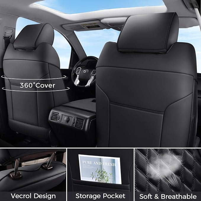 Seat Covers for Multiple Vehicles — Front Seat — Black