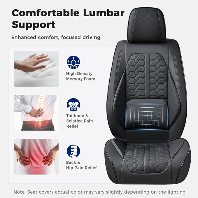 Universal Seat Covers — Front Seat — Black