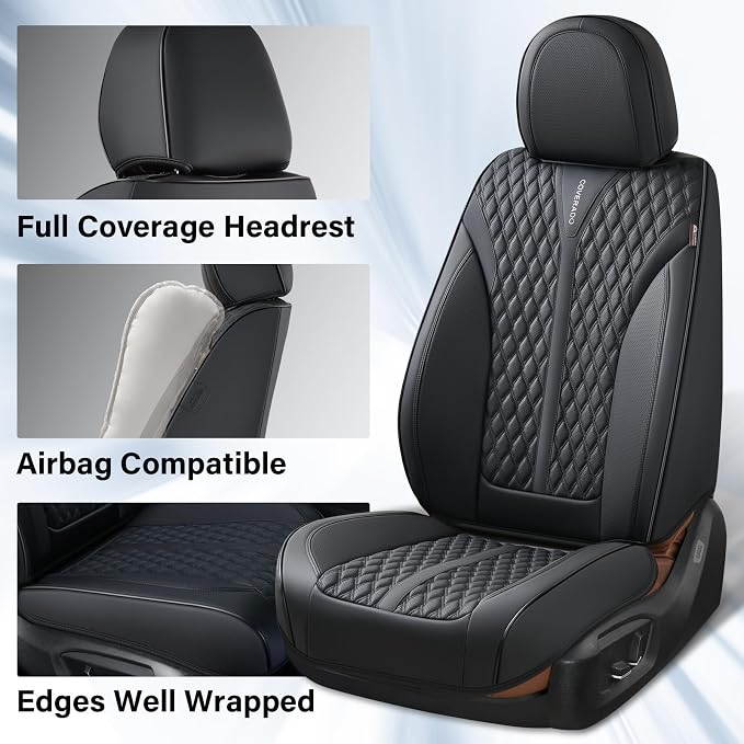 Universal Seat Covers — Full Set — Black