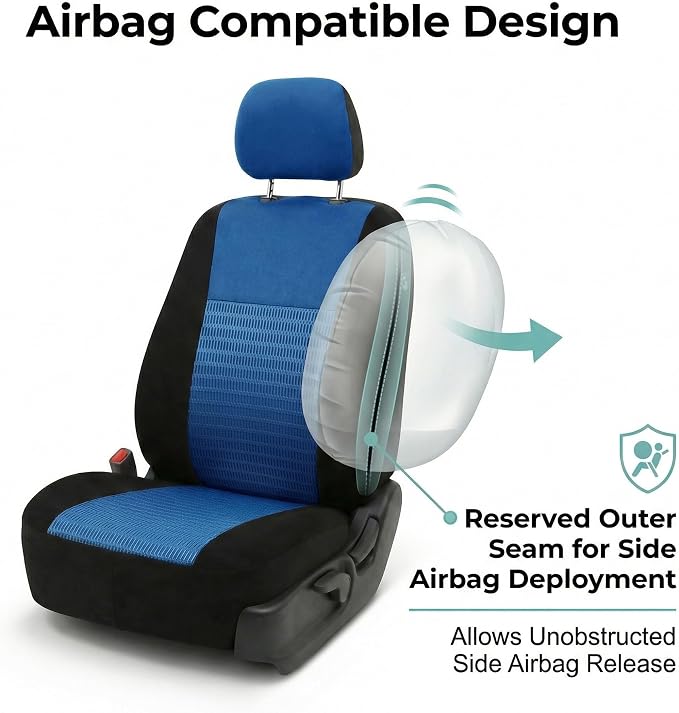 Universal Seat Covers — Front Seat — Blue